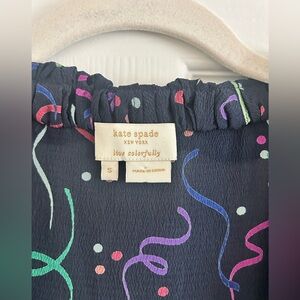 Kate Spade Live Colorfully Confetti Cap Sleeve Top